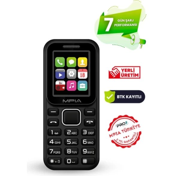 MPIA PROF KAMERASIZ TUŞLU CEP TELEFONU